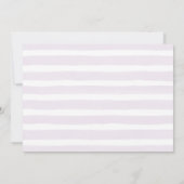 薄紫フローラ写真卒業パーティー招待状 招待状 (裏面)