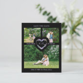 薄紫フローラ水彩ハートガーランド3枚の写真 (スタンド正面)