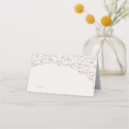 薄紫フローラ素朴な田舎結婚式座席表 プレイスカード