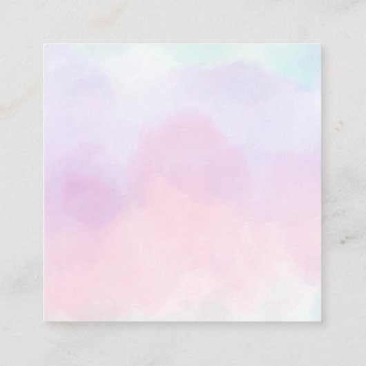 薄紫フローラ表示シャワーなしギフトラップ要求 エンクロージャーカード (裏面)