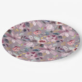 薄紫フローラ ペーパープレート (アングル)