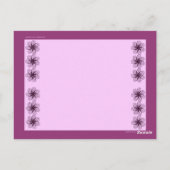 薄紫ブックマーク ポストカード (裏面)