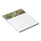 薄紫ブッシュビューティフルパープル春の花 ノートパッド (アングル)