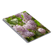 薄紫ブッシュビューティフルパープル春の花 ノートブック (右側)