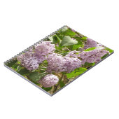 薄紫ブッシュビューティフルパープル春の花 ノートブック (左側)