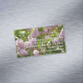 薄紫ブッシュビューティフルパープル春の花 マグネット名刺 (インサイチュ)
