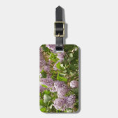 薄紫ブッシュビューティフルパープル春の花 ラゲッジタグ (正面縦)