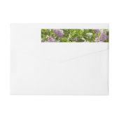 薄紫ブッシュビューティフルパープル春の花 ラップアラウンドラベル (裏面)