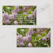 薄紫ブッシュビューティフルパープル春の花 名刺 (正面/裏面)