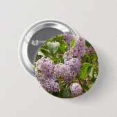 薄紫ブッシュビューティフルパープル春の花 缶バッジ (正面&裏面)