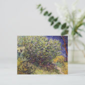 薄紫ブッシュランドスケープビンセント・ファンゴッホ ポストカード (スタンド正面)