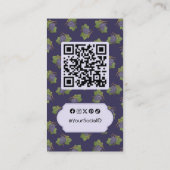 薄紫ブドウ垂直 名刺 (裏面)