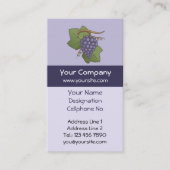 薄紫ブドウ垂直 名刺 (正面)