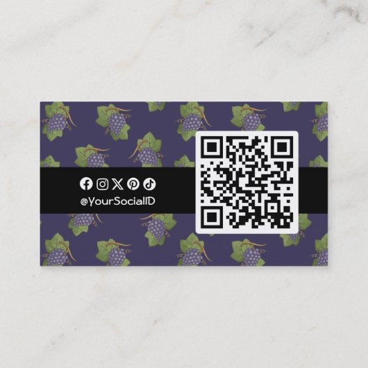 薄紫ブドウ 名刺 (裏面)