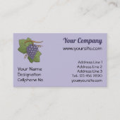 薄紫ブドウ 名刺 (正面)