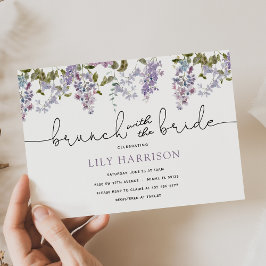 薄紫ブランチと花嫁シャワー招待状 招待状