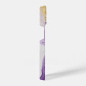 薄紫ヘイズマーブル iPhoneケース (右側面)