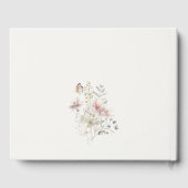 薄紫ボホワイルドフラワーファーンボタニッ結婚クス ゲストブック (裏面)