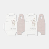 薄紫ボホワイルドフラワーファーンボタニッ結婚クス フェイバーボックス (折り畳みなし)