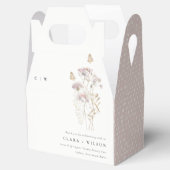 薄紫ボホワイルドフラワーファーンボタニッ結婚クス フェイバーボックス (オープン)