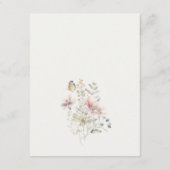 薄紫ボホワイルドフラワーファーン結婚の葉の詳細 エンクロージャーカード (裏面)