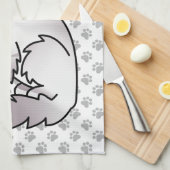 薄紫ポイント虎猫バーマン/ラグドールかわいい猫&ポーズ キッチンタオル (四つ折り)