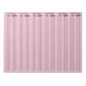 薄紫ミュージックシート紙 ノートパッド (正面)