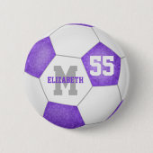 薄紫ムラサカガーリーサパーソナライズされたサ 缶バッジ (正面)