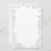 薄紫メイスンジャー | 水彩フローラ誕生日パーティー 招待状 (裏面)