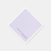 薄紫モダンの スタンダードカクテルナプキン (角)