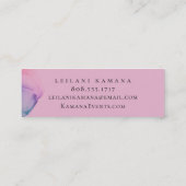 薄紫モダンインク染み スキニー名刺 (裏面)