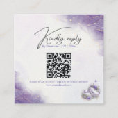 薄紫モダンエンクロージャカード エンクロージャーカード (正面)