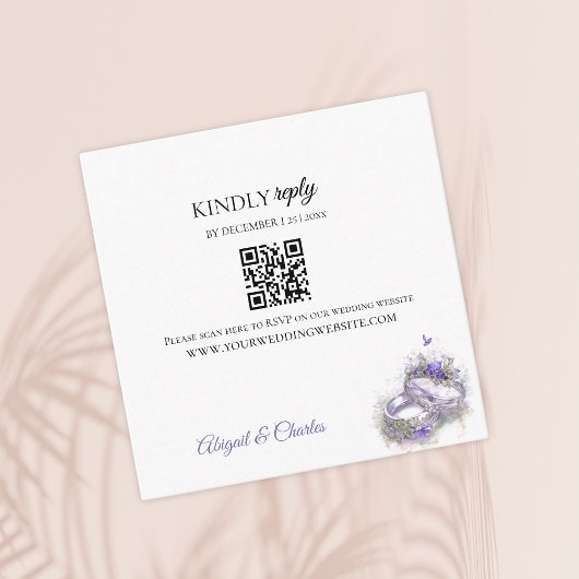 薄紫モダンエンクロージャカード エンクロージャーカード