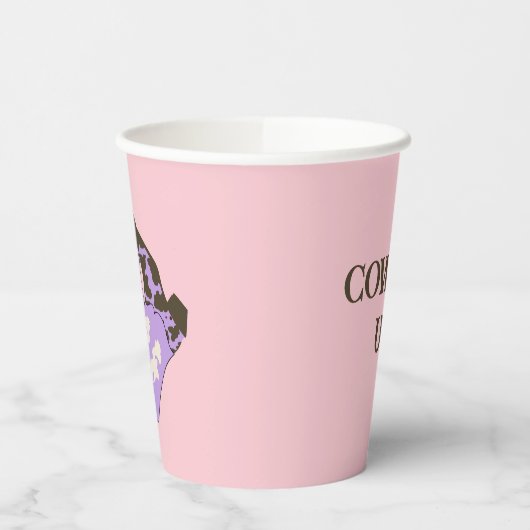 薄紫モダンカウボーイ女性のカーボーイウェスタンブーツ 紙コップ (左)