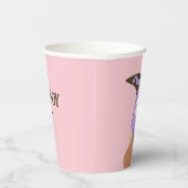 薄紫モダンカウボーイ女性のカーボーイウェスタンブーツ 紙コップ (右)