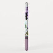 薄紫モダンフローラと蝶モノグラム名 Case-Mate iPhoneケース (裏面/右)