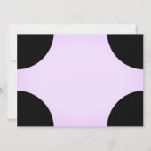 薄紫モダン誕生日招待状 招待状 (裏面)