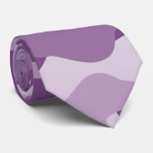 薄紫モノカラー迷彩柄 ネクタイ (ロール)