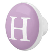 薄紫モノグラムの セラミックノブ (右)