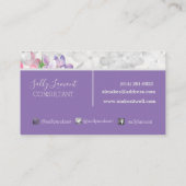 薄紫ラビネスフローラ事業 名刺 (裏面)