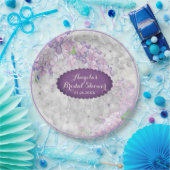 薄紫ラビネス斑紫色 ペーパープレート (パーティー)