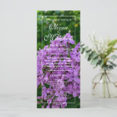 薄紫ラベエレガントンダーフローラ結婚式 プログラム (スタンド正面)