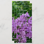 薄紫ラベエレガントンダーフローラ結婚式 プログラム (正面/裏面)