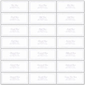 薄紫ラベクラシックンダースクリプトゲストアドレス シール (正面)