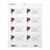 薄紫ラベル ラベル (フルシート)