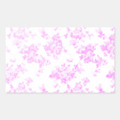 薄紫ラベンダーヴィンテージバラエレガントフローラ 長方形シール (正面)