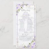 薄紫ラベ素朴ンダー金ゴールド大理石フローラプログラム (裏面)