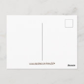 薄紫リンクスポイントシャムポートレートアート誕生日 ポストカード (裏面)