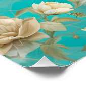 薄紫リンクスポイントシャムポートレートアート ポスター (コーナー)