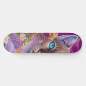 薄紫リンクス・ポイント・シャム猫(紫) スケートボード (横)